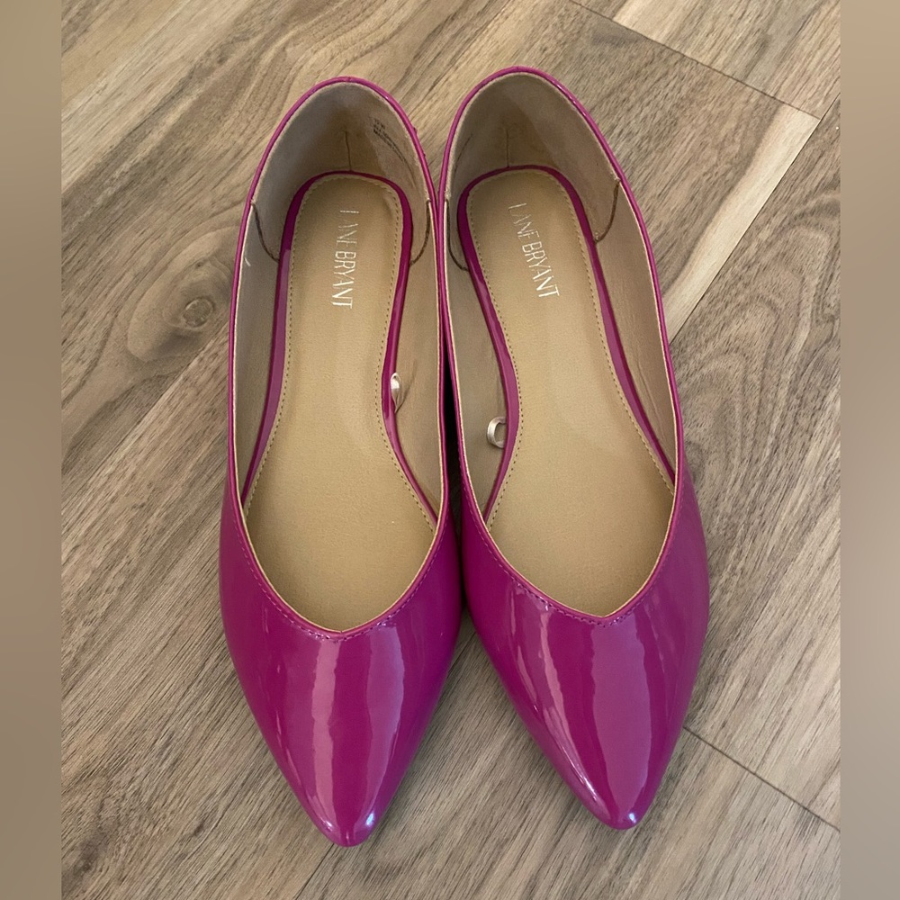 Lane Bryant 12W Pink Flats